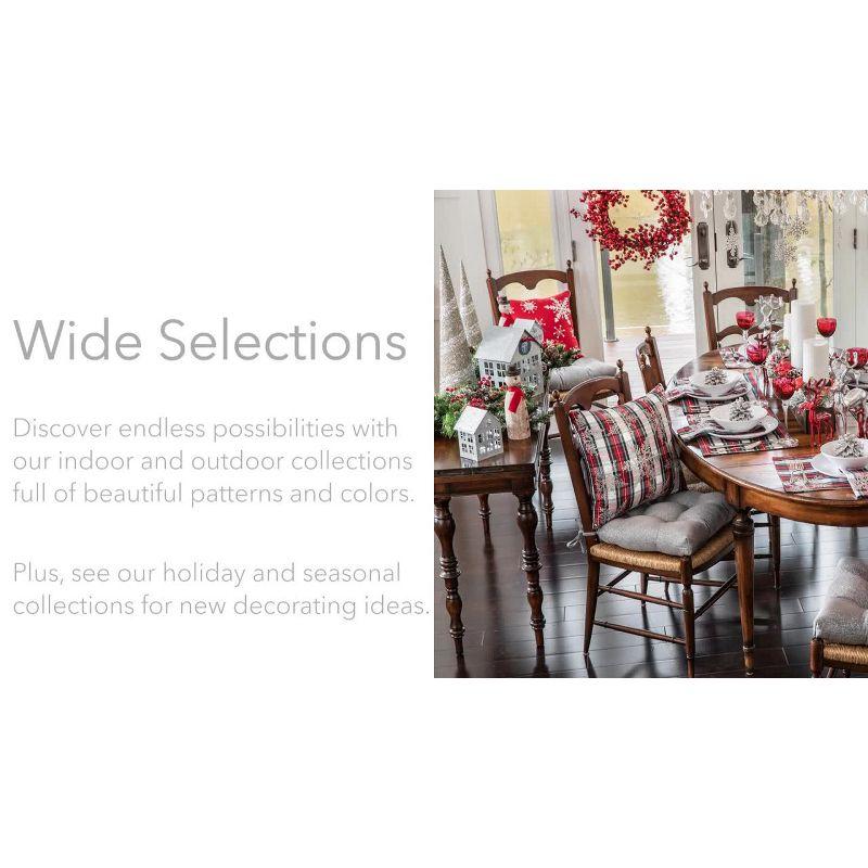 Pillow Perfect Tassels Cotton Throw Pillow