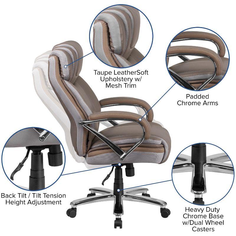 Molly Big & Tall LeatherSoft Executive Swivel Ergonomic Office Chair