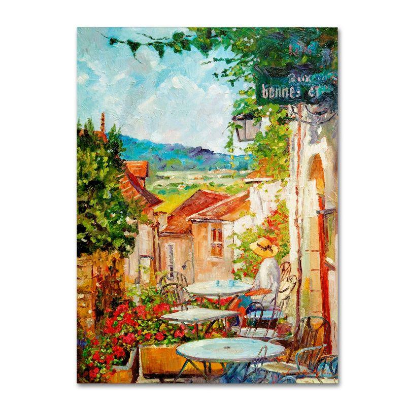 Trademark Fine Art " Provence Cafe Morning " by David Lloyd Glover