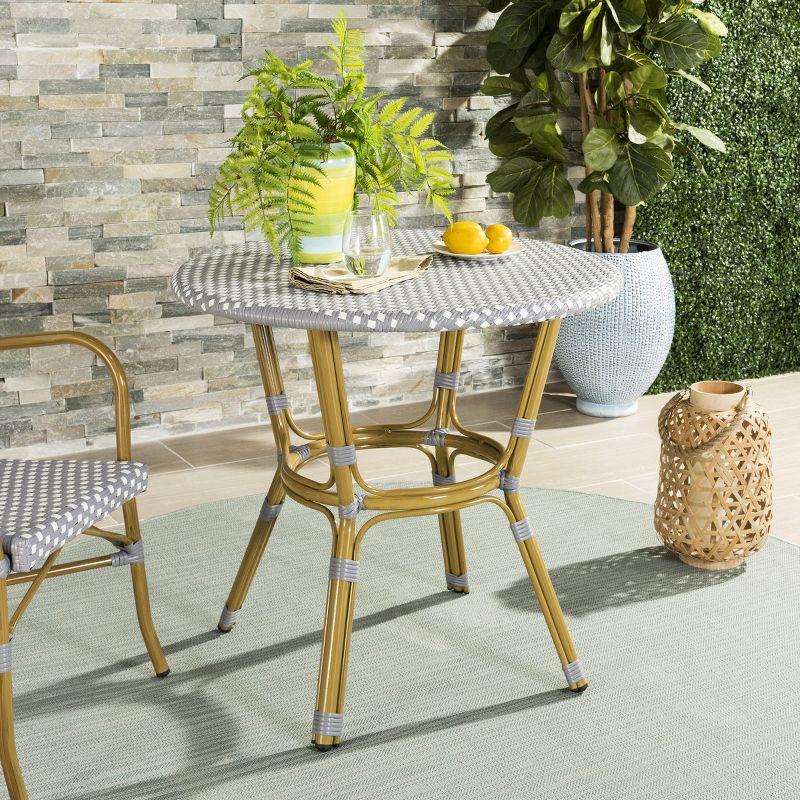 Sidford Rattan Patio Bistro Table  - Safavieh