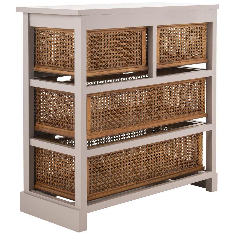 Jackson 4 Drawer Unit - AMH6504 - Barley/Cane Drawers - Safavieh Couture
