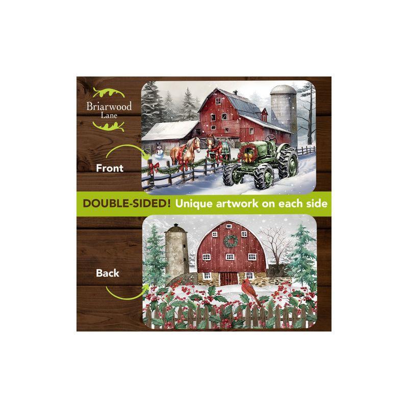 Briarwood Lane Christmas Placemat (4-pack) 17x11.25 Country Winter For Christmas Placemat