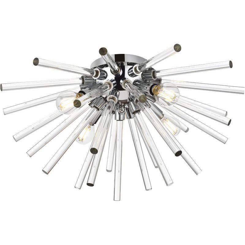 Elegant Lighting Sienna 18 inch crystal rod wall sconce in chrome