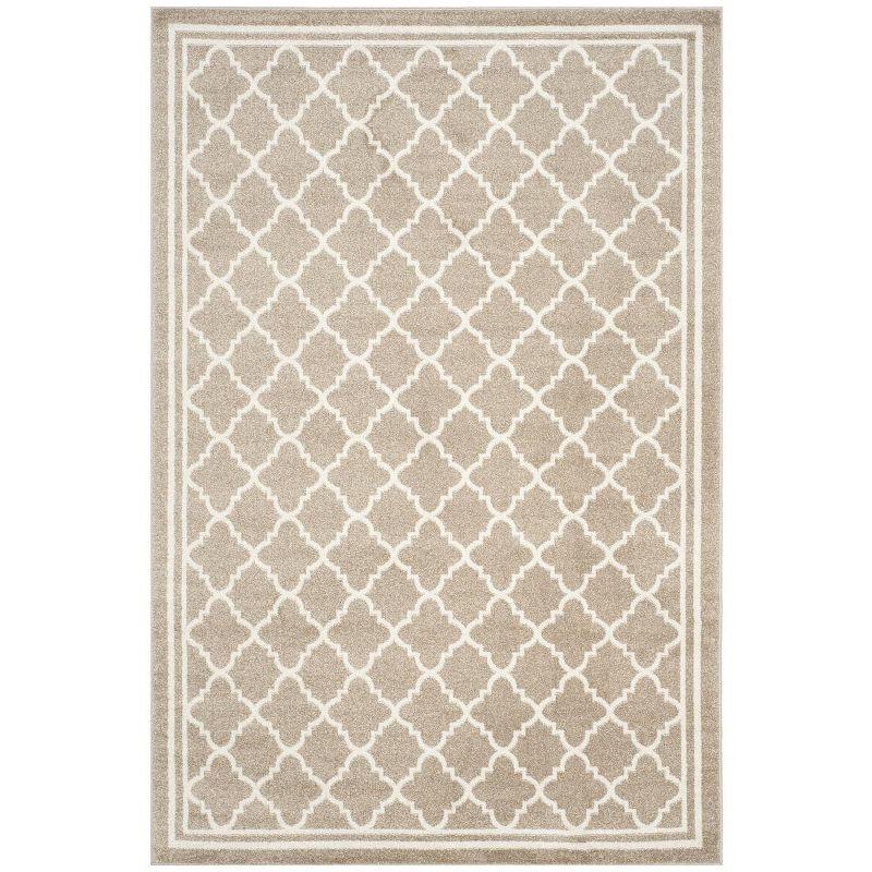 Amherst AMT422 Power Loomed Indoor Area Rug - Wheat/Beige - 5'3"x8' - Safavieh