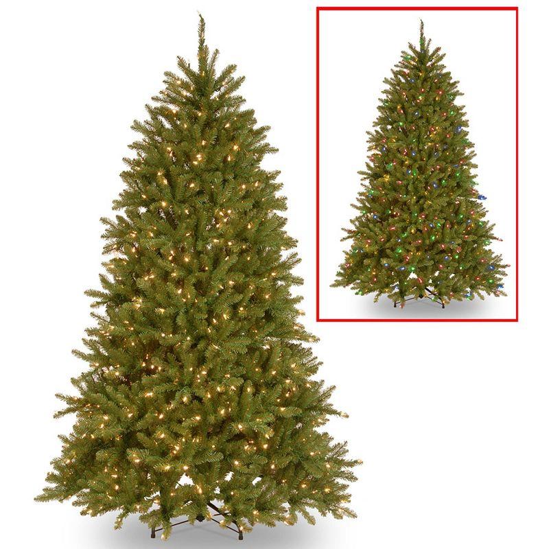 6.5ft Pre-lit Dunhill Fir Artificial Christmas Tree LED Dual Color Lights - National Tree Company