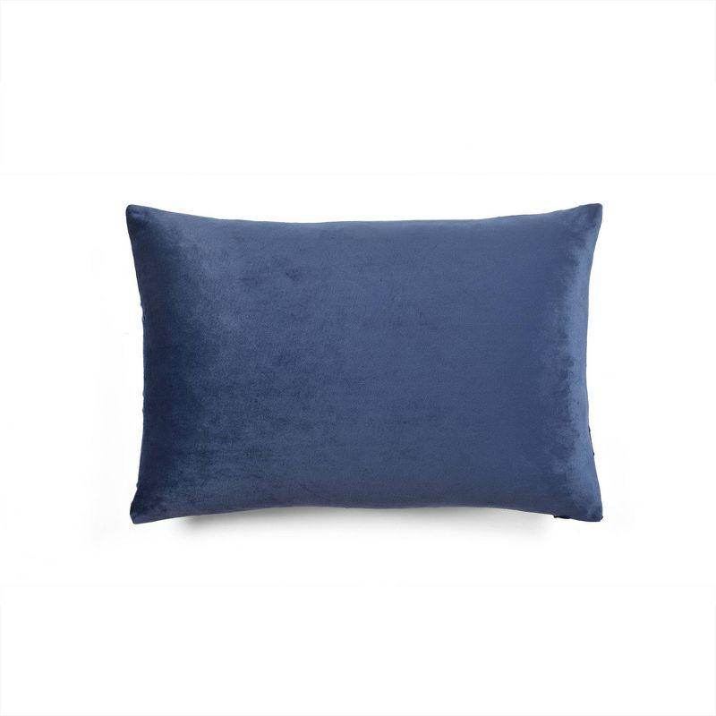 Navy Velvet Diamond Pintuck Euro Pillow Cover