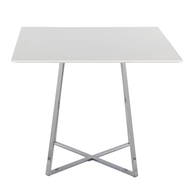 36" Cosmo Square Dining Table Glass - LumiSource