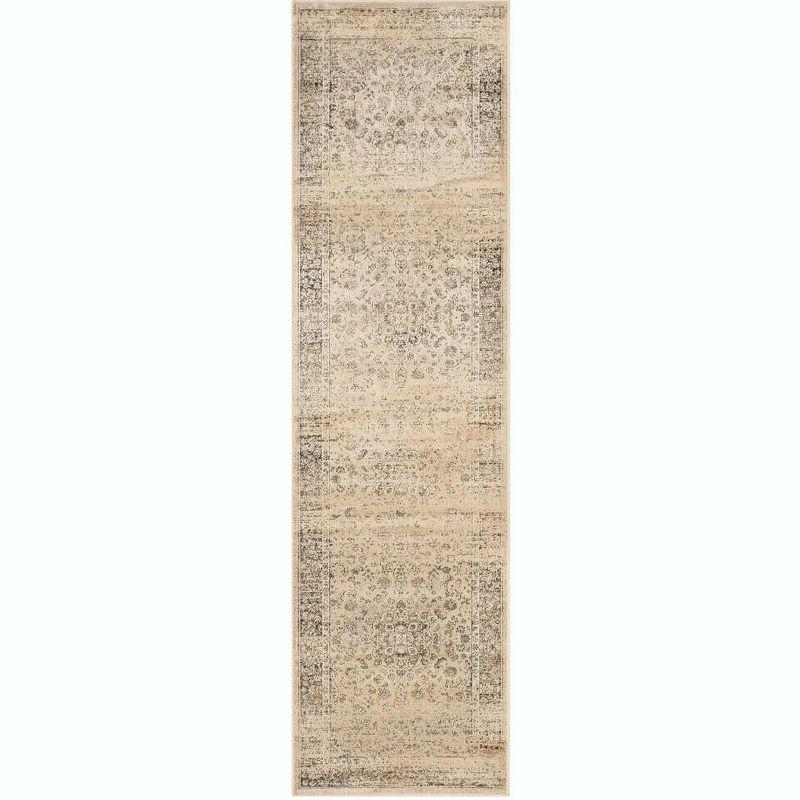 Vintage VTG113 Power Loomed Indoor Skid-Resistant Runner Rug - Warm Beige - 2'2"x9' - Safavieh