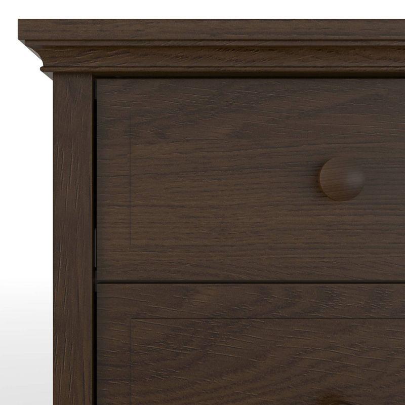 Slate Pine and MDF 4-Drawer Nursery Chest with Soft Close