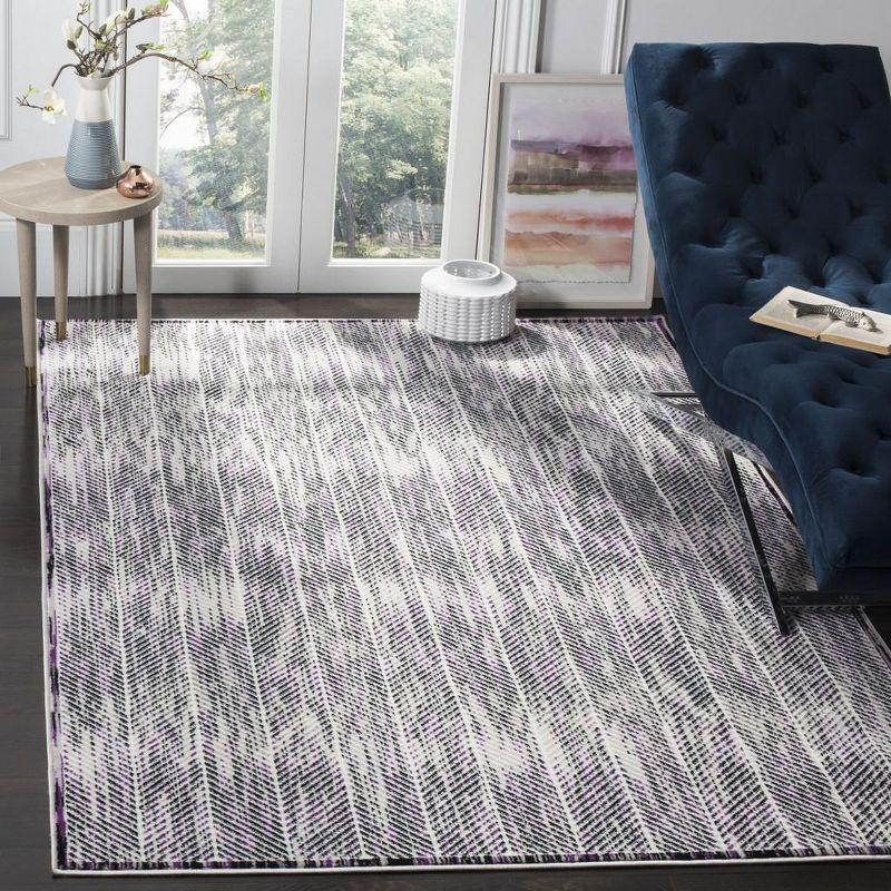 Skyler SKY194 Power Loomed Indoor Area Rug - Grey/Purple - 5'1"x7'6" - Safavieh