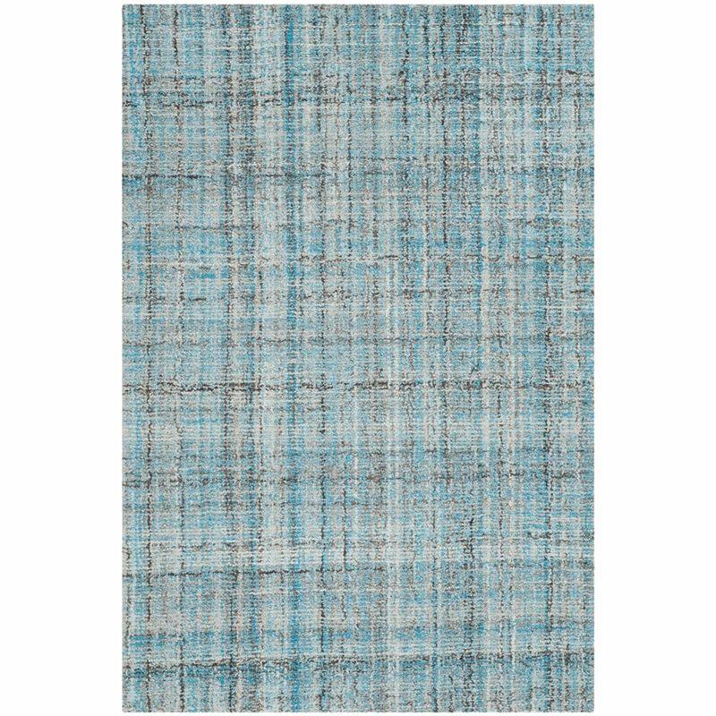 Abstract ABT141 Handmade Indoor Area Rug - Blue/Multi - 4'x6' - Safavieh