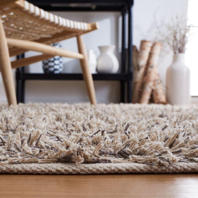 Natura NAT929 Power Loomed Runner Rug - Grey/Ivory - 2'3"x9' - Safavieh.