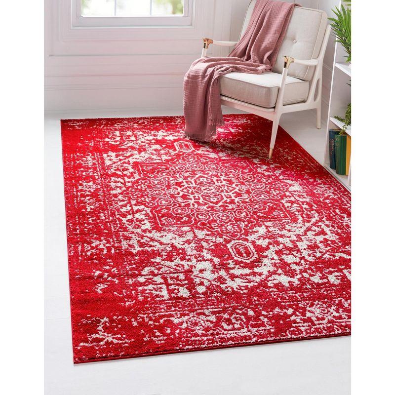 Unique Loom 9' 0 x 12' 0 Red Richmond Medallion Area Rug