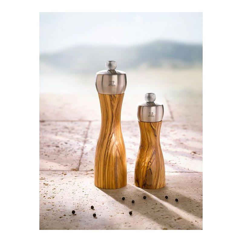 Peugeot | Fidji Pepper Mill, Wood/Stainless, Olive Wood, 20 cm - 8 in