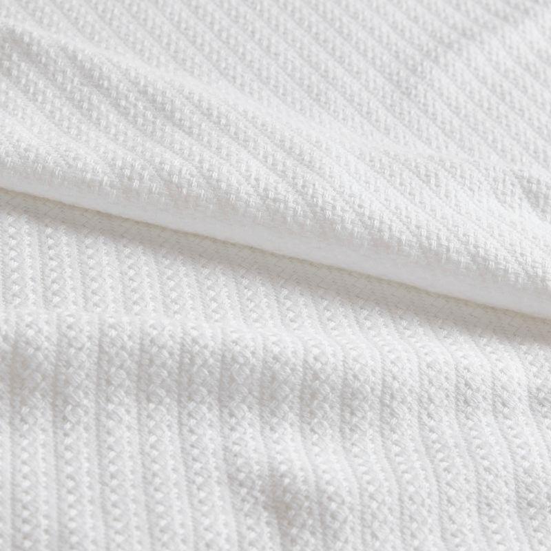 Bed Blanket Liquid Cotton King White: Madison Park, Machine Washable, No Fill, OEKO-TEX Certified