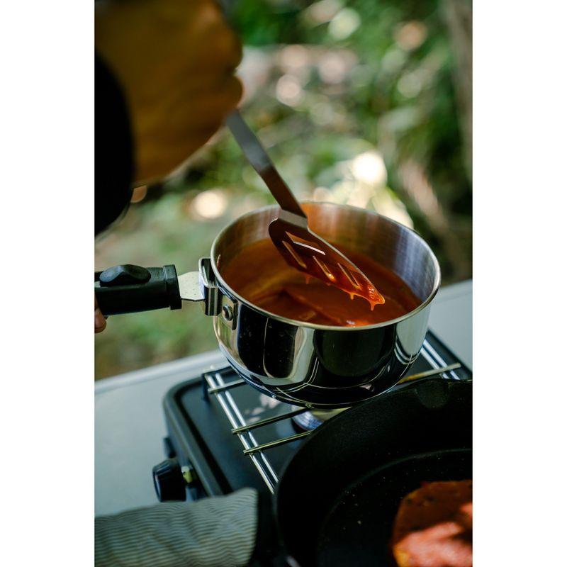 Polished Stainless Steel 7-Piece Stackable Cookware Set