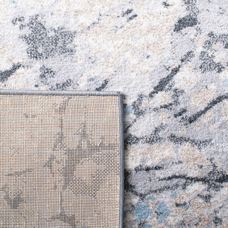 Toscana TOS670 Power Loomed Area Rug - Ivory/Grey - 6'7"x6'7" - Safavieh.