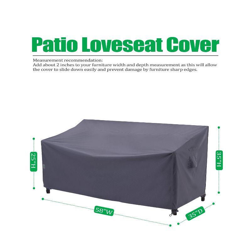 F&J Outdoors Premium Waterproof Outdoor Patio Sofa Cover: Latest Rip-Stop Fabric, 3-Year Warranty