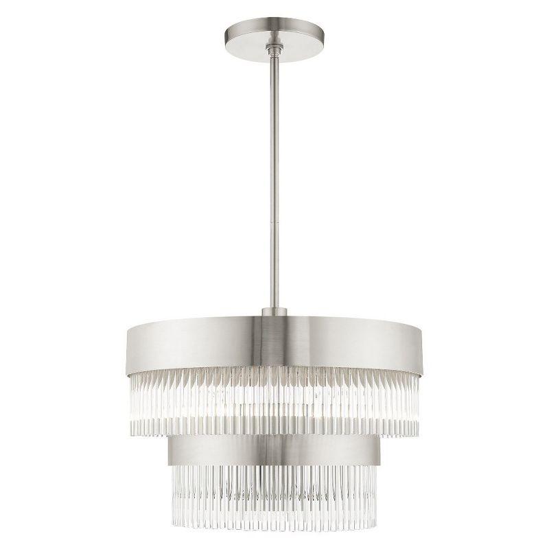 Livex Lighting Norwich 4 - Light Chandelier in  Brushed Nickel