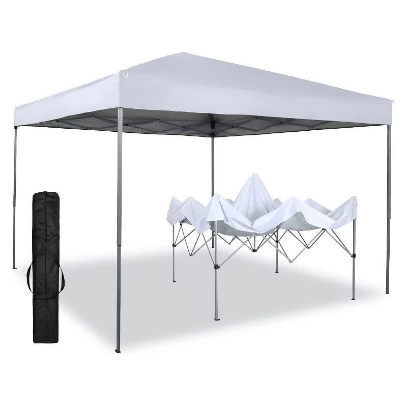 SKONYON 10' x10' Pop Up Canopy Tent Sun Shelter UV50+ Waterproof Canopy Top