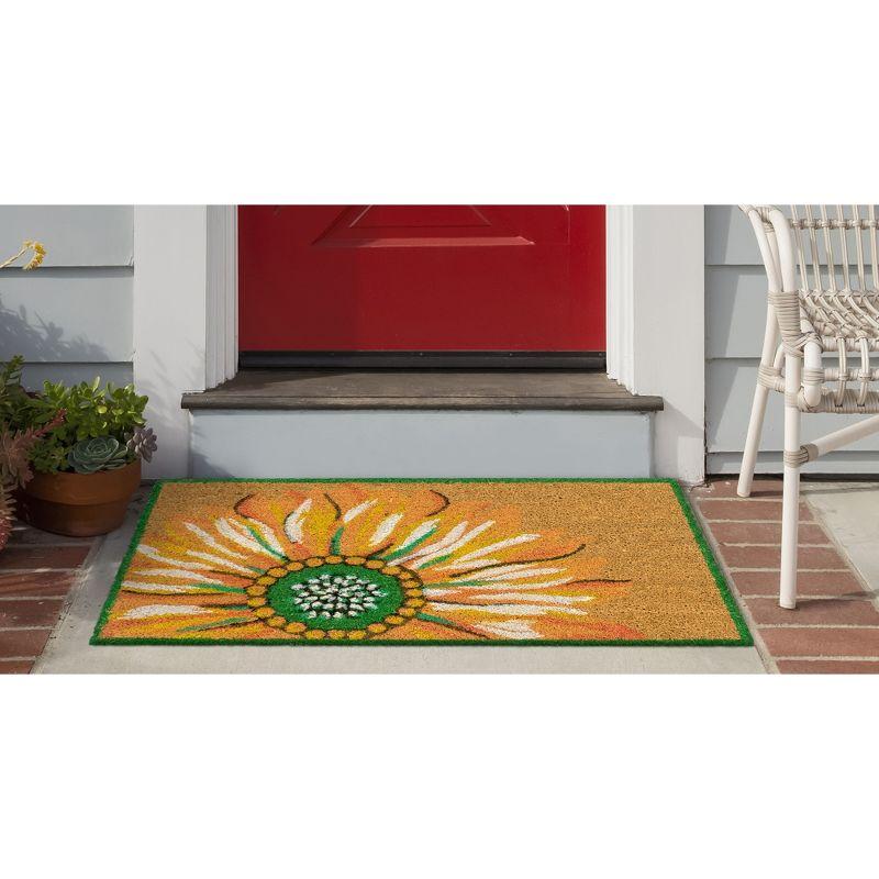 Sunlit Sunflower Coir Outdoor Welcome Mat 36.5" x 24.5"