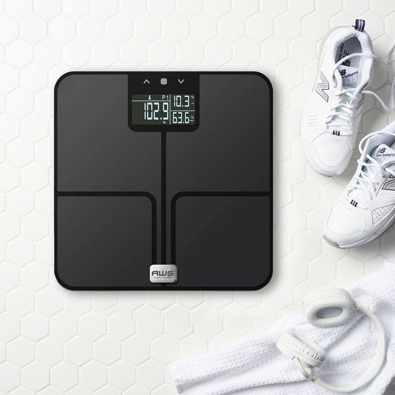 American Weigh Scales Digital Glass Bathroom Scale