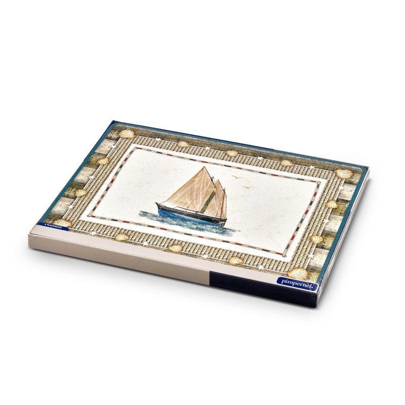 Pimpernel Coastal Breeze Placemats Set of 4 - 15.7 x 11.7 Inch