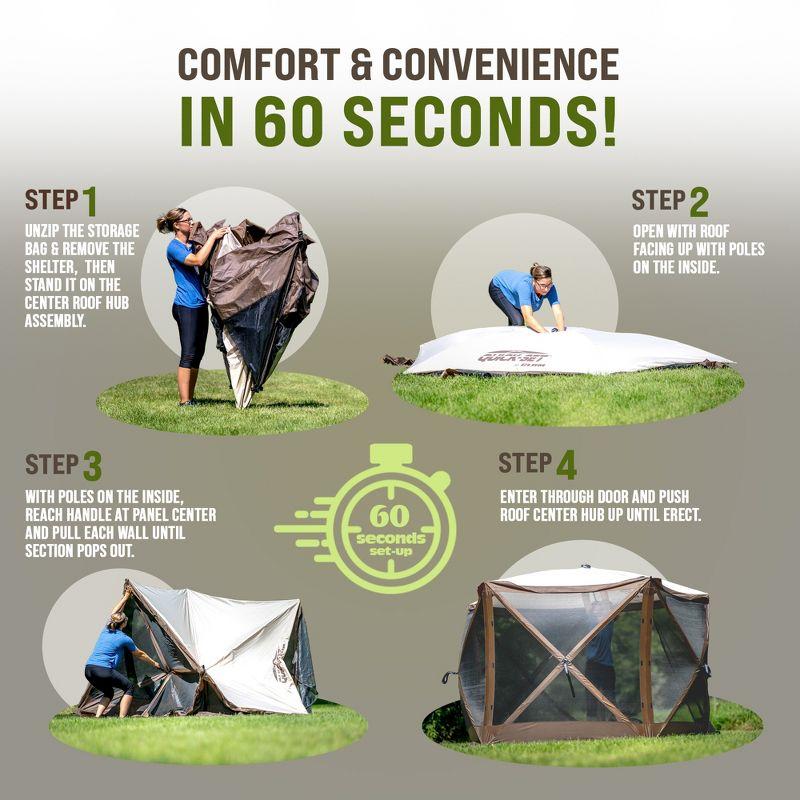 Clam CLAM Quick-Set Pavilion Portable Outdoor Canopy Shelter