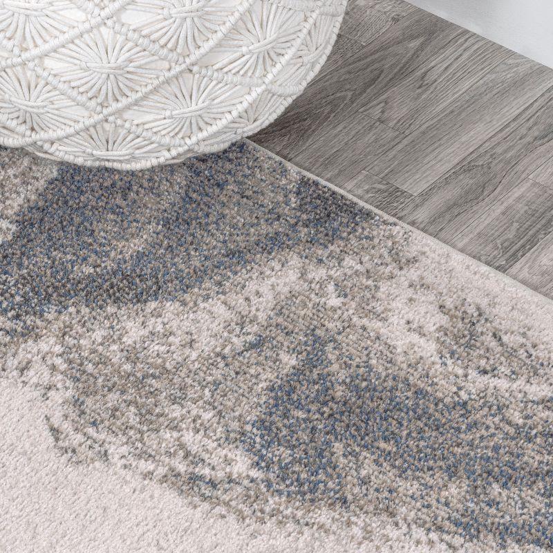 Petalo Abstract Two-Tone Modern Area Rug - JONATHAN Y