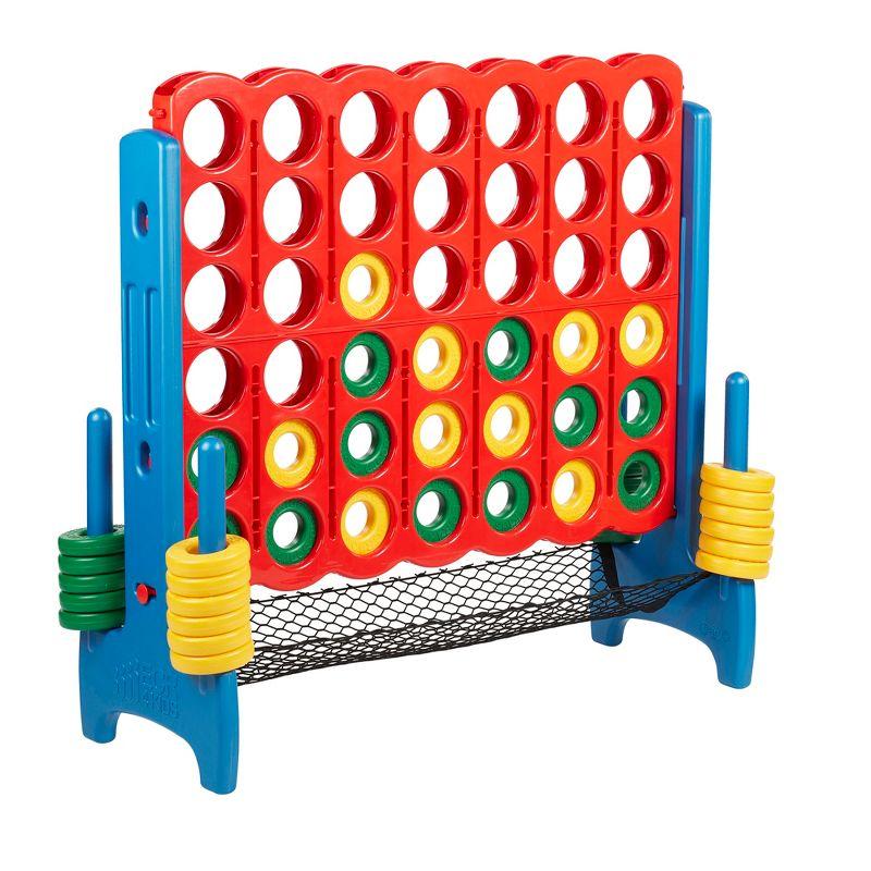 ECR4Kids ECR4Kids Jumbo 4-To-Score with Mesh Net and Carry Bag, Giant Game, Assorted