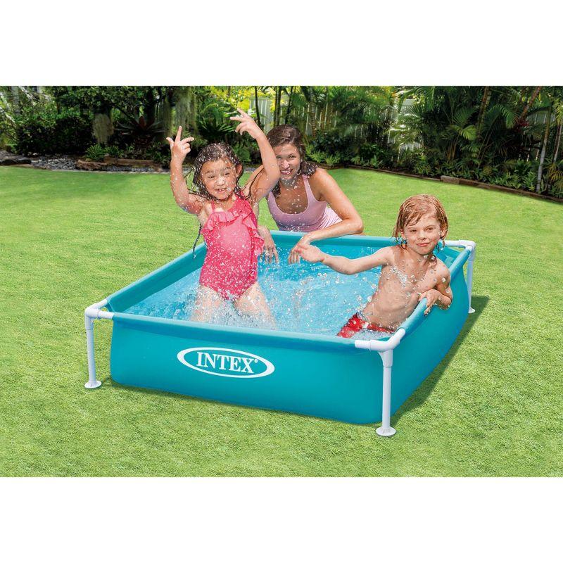 Intex Blue 4-Foot Vinyl Frame Kiddie Pool with Pump