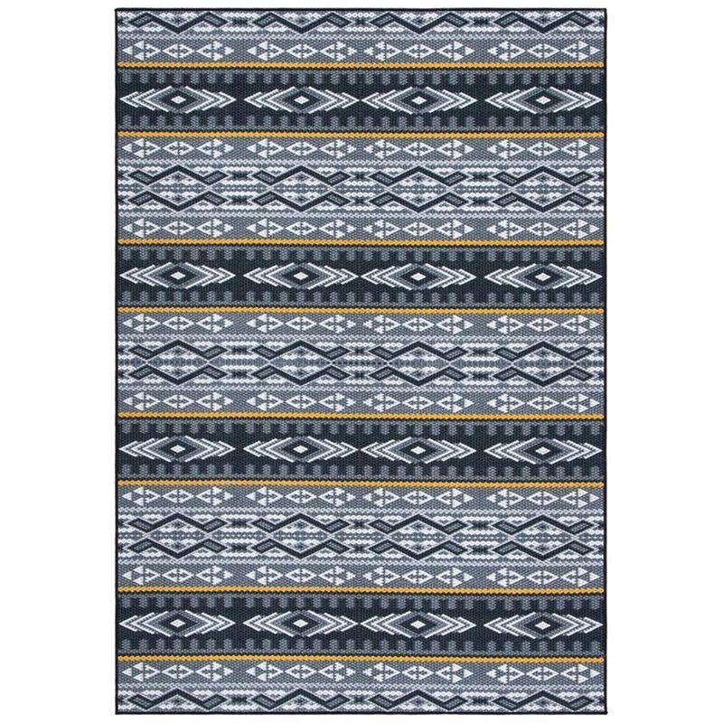Journey JNY179 Power Loomed Area Rug - Grey/Gold - 4'4"x6' - Safavieh.