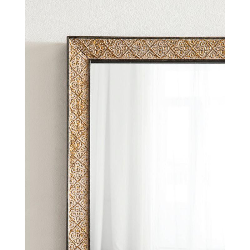 Soniva 20x30 Gold Embossed Ornate Rectangular Wall Mirror