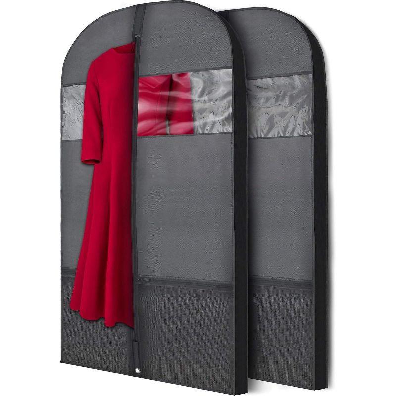 Rebrilliant Plixio Garment Bags Suit Bag for Travel & Clothing Storage for Suits, Dresses & More - (2 Pack) (Set of 2)