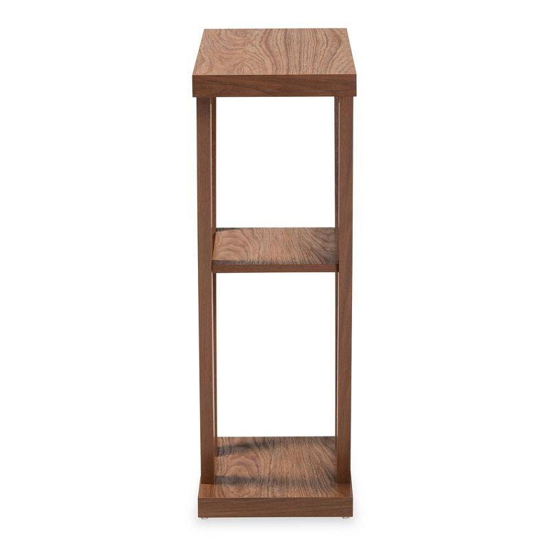 Boone Wood Console Table Walnut Brown - Baxton Studio: Modern Entryway Furniture with Shelf, Space-Saving Design
