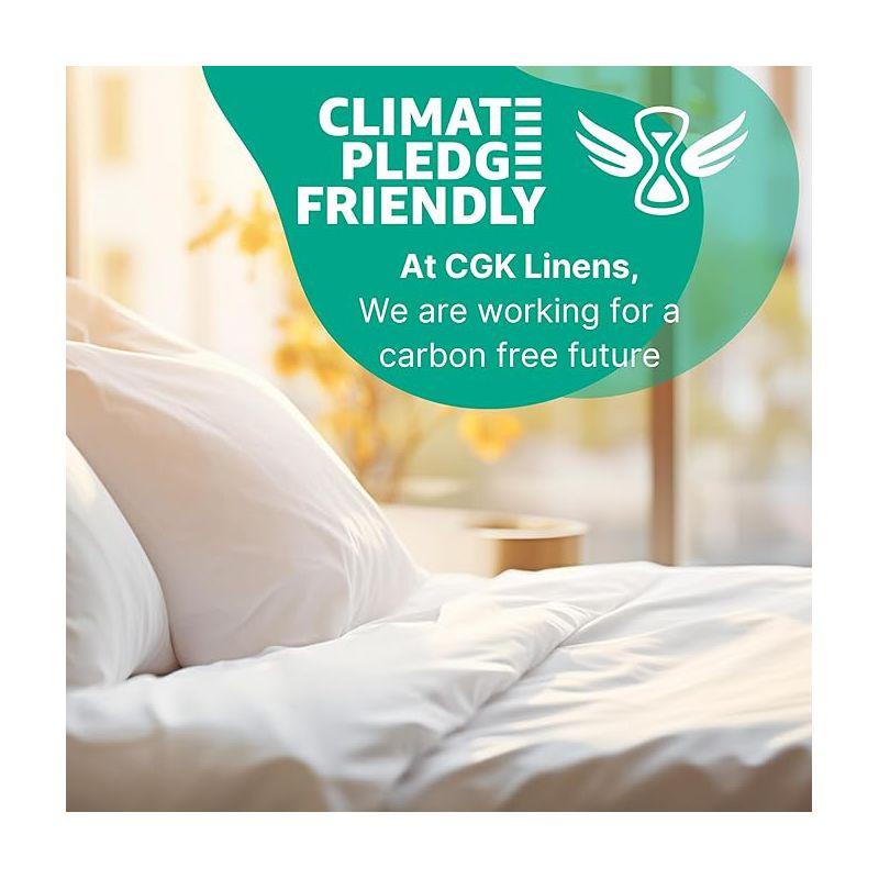 CGK Linens Hotel Quality 400 Tread count 100% Cotton Pillowcase Covers - Set of 2