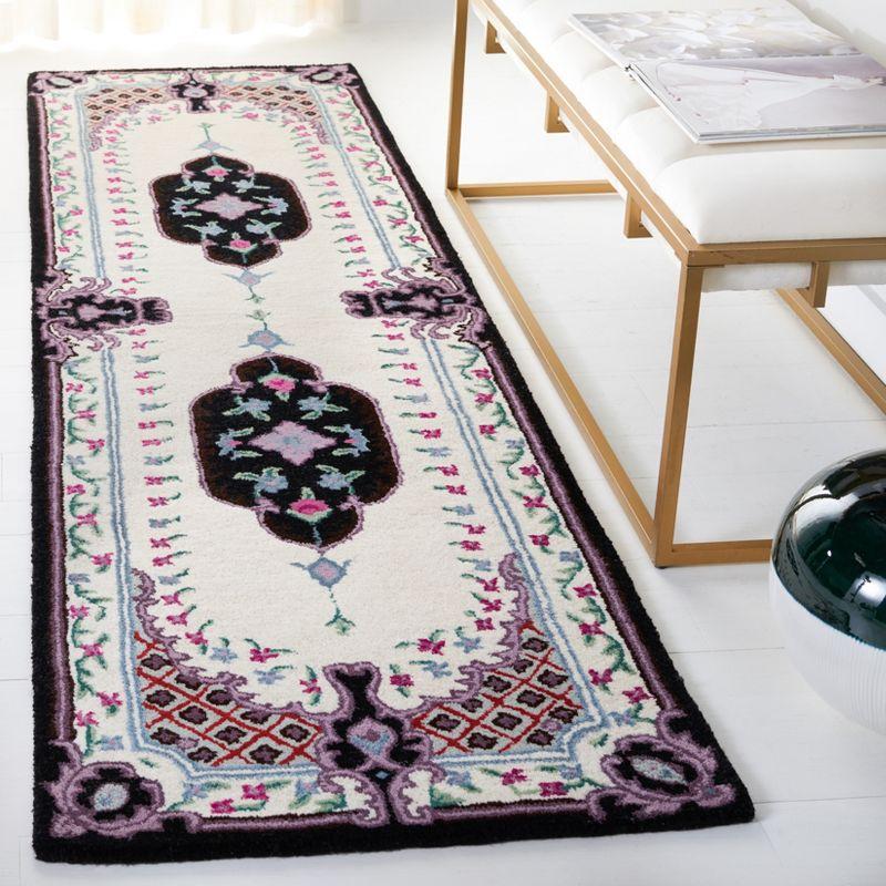 Bellagio BLG535 Hand Tufted Area Rug - Ivory/Black - 6'x9' - Safavieh.