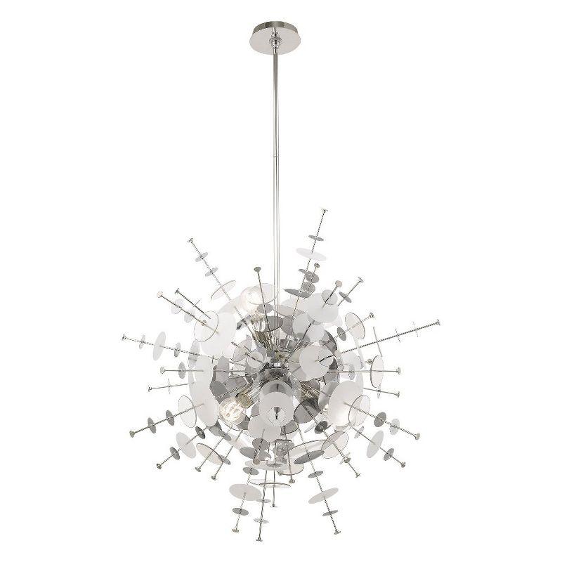 Livex Lighting Circulo 6 - Light Chandelier in  Polished Chrome