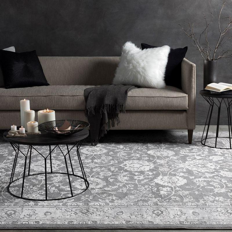 Mark & Day Meadows 3'11"x5'7" Rectangle Woven Indoor Area Rugs Medium Gray