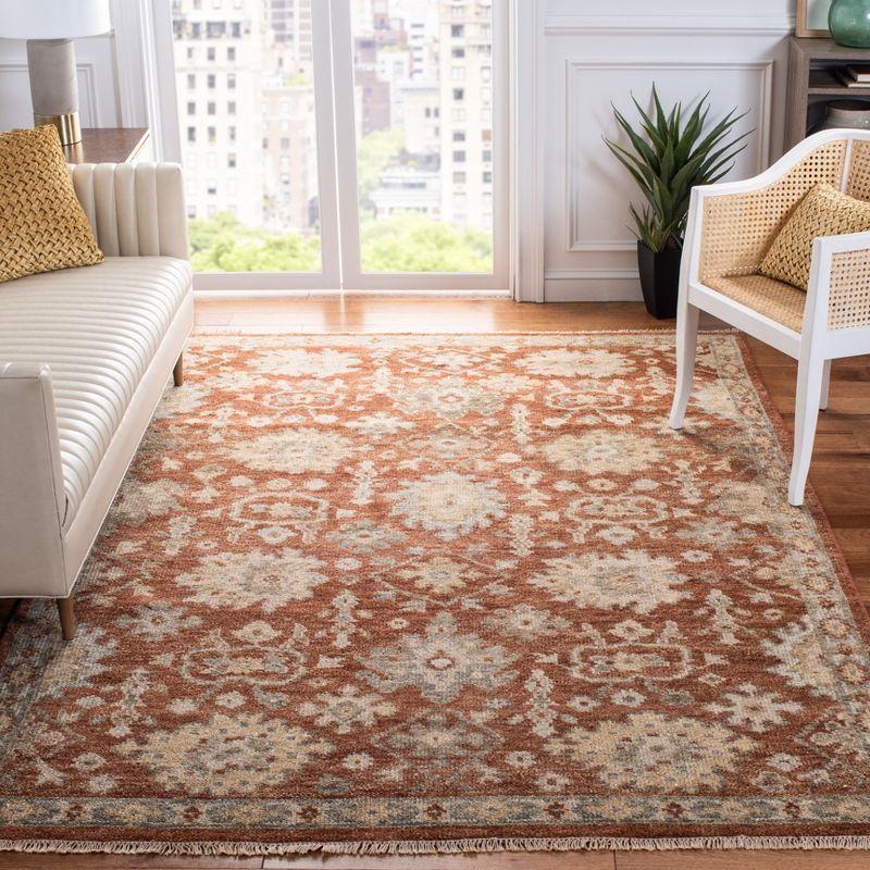 Samarkand Classic Gray 9' x 12' Hand-Knotted Wool Area Rug