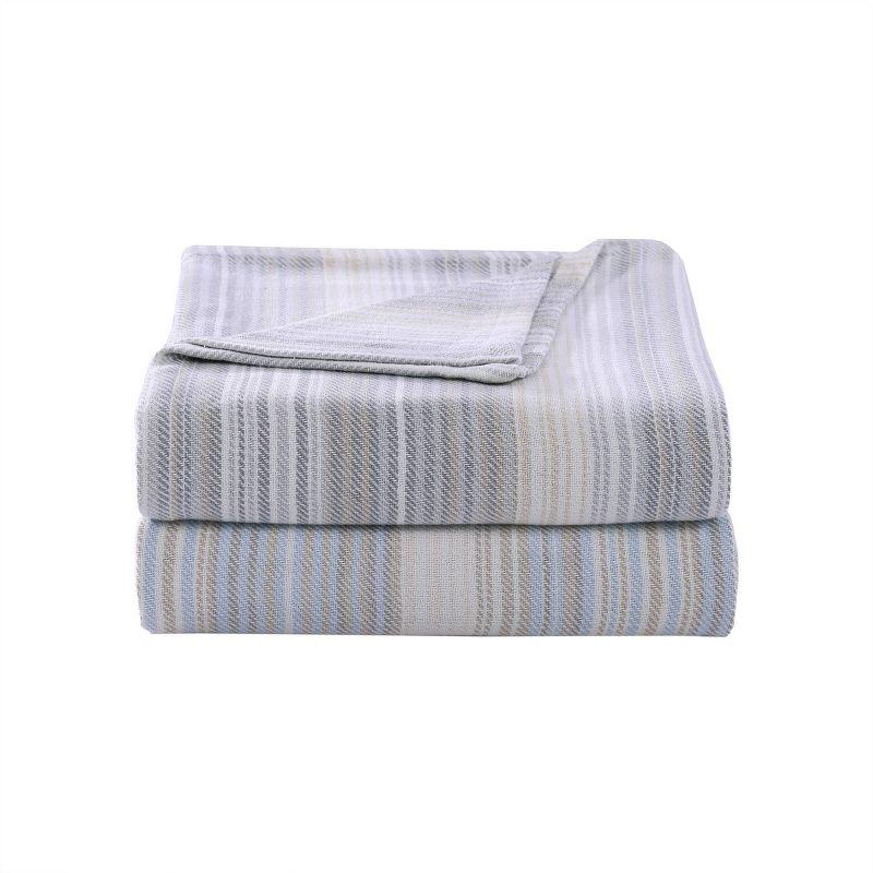 King Dune Cotton Reversible Striped Blanket