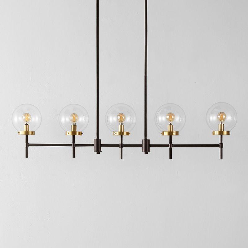 Mylah 5 Light 44.5" Pendant - Oil Rub Bronze - Safavieh.