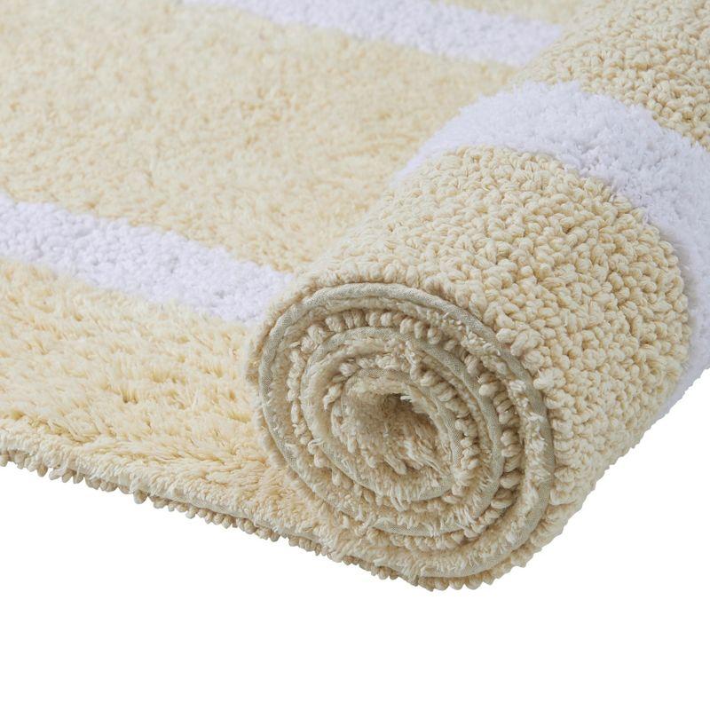 Highland Dunes Widman 100% Cotton Tufted Reversible Bath Rug Super Absorbent, Machine Washable Bathroom Rug