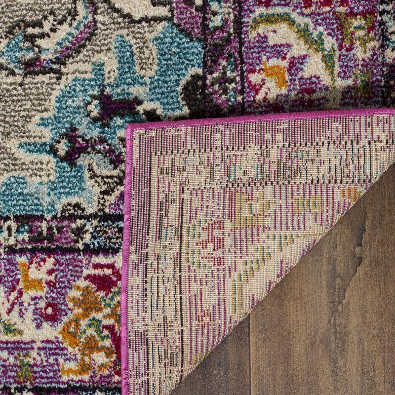 Monaco MNC243 Power Loomed Indoor Accent Rug - Violet/Light Blue - 3'x5' - Safavieh