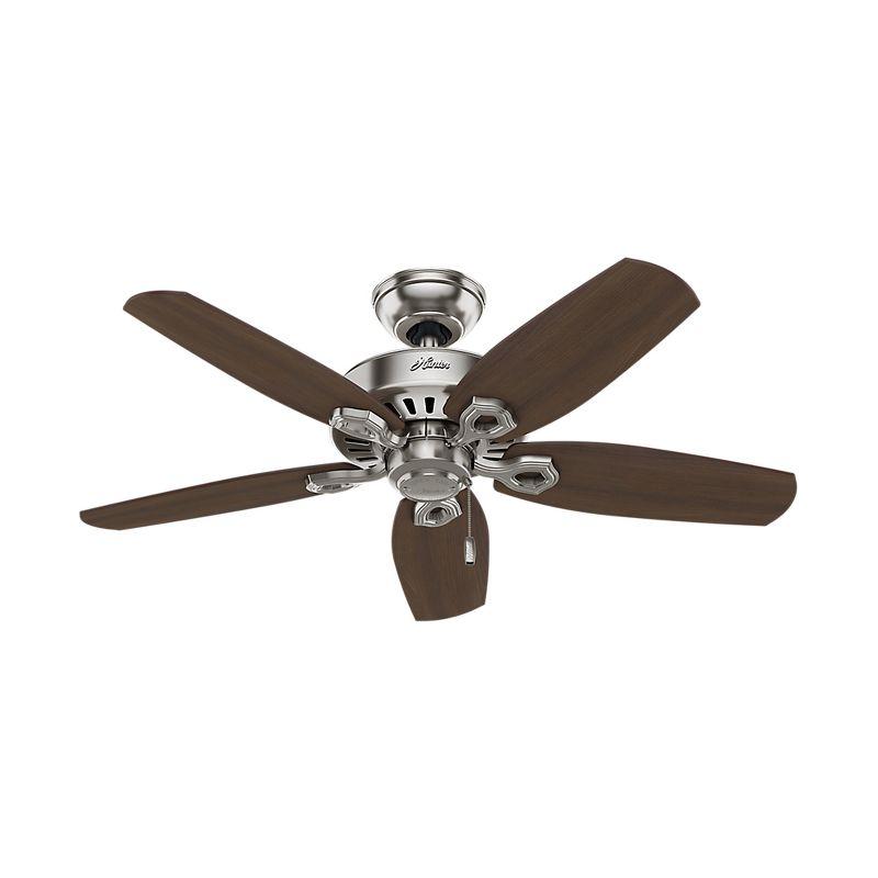 42" Builder 5 - Blade Standard Ceiling Fan with Pull Chain and Light Kit Included