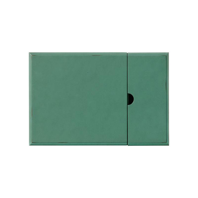 Elegant Chairside Table with Power Antique Teal Green - Martin Svensson Home