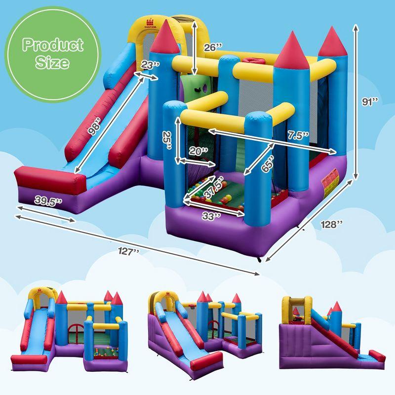 Costway Mighty Inflatable Bounce House Castle Jumper Moonwalk Bouncer Without Blower