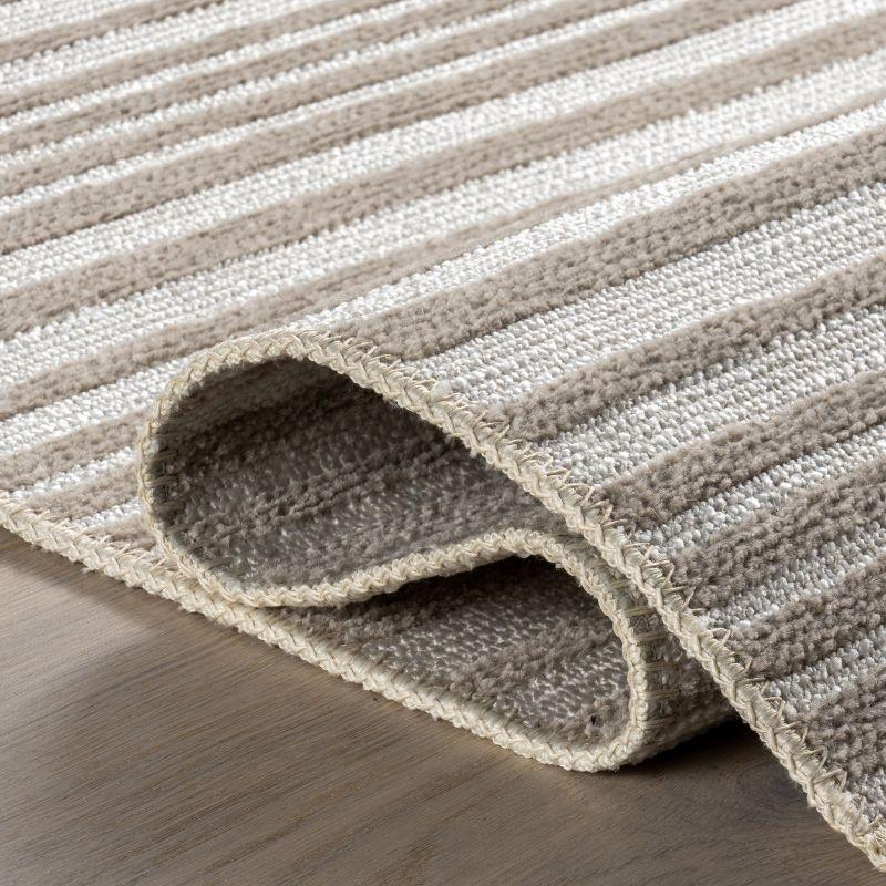 Nuloom Millicent Striped Reversible Machine Washable Indoor Area Rug