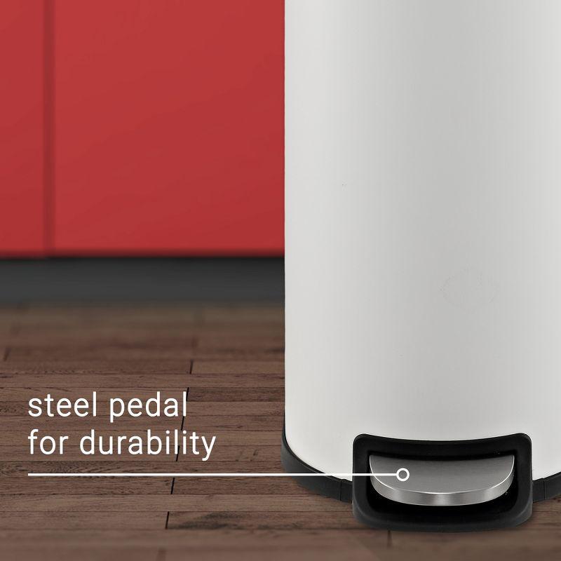 happimess Roland Steel Step On Trash Can & Reviews | Wayfair