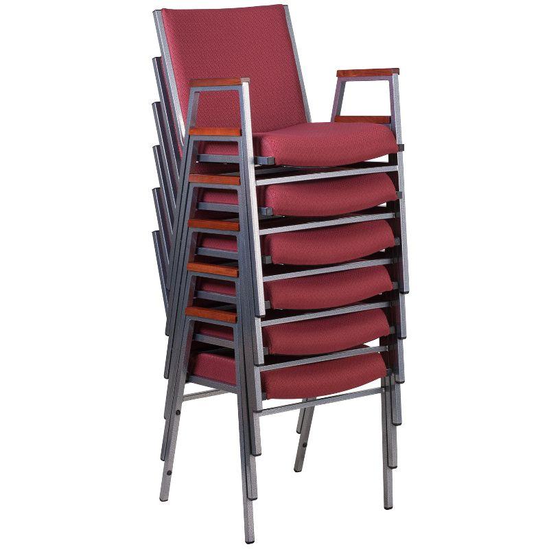 Offex Aliya Heavy Duty Stack Chair with Arms